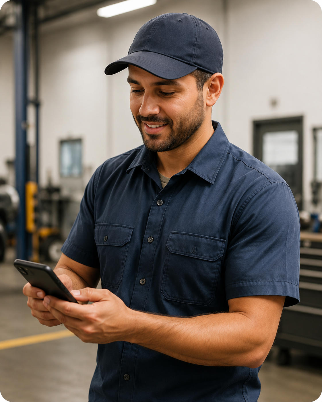 Service team member using TapBudi