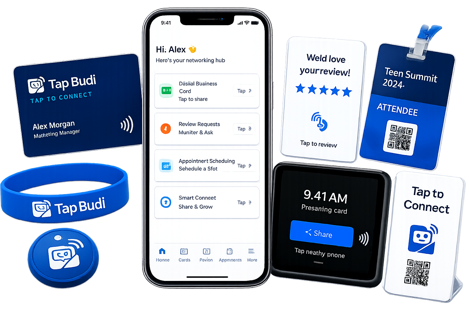 TapBudi smart NFC and QR products
